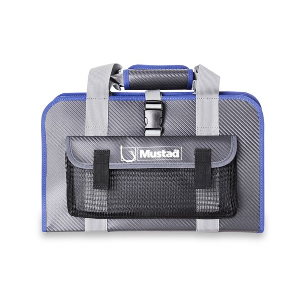 Mustad Fishing Waterproof Dry Jig Pouch Large - Grey Blue MB020