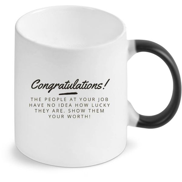 Congratulations Coworker Work Colleague Magic Colour Changing Gift Mug