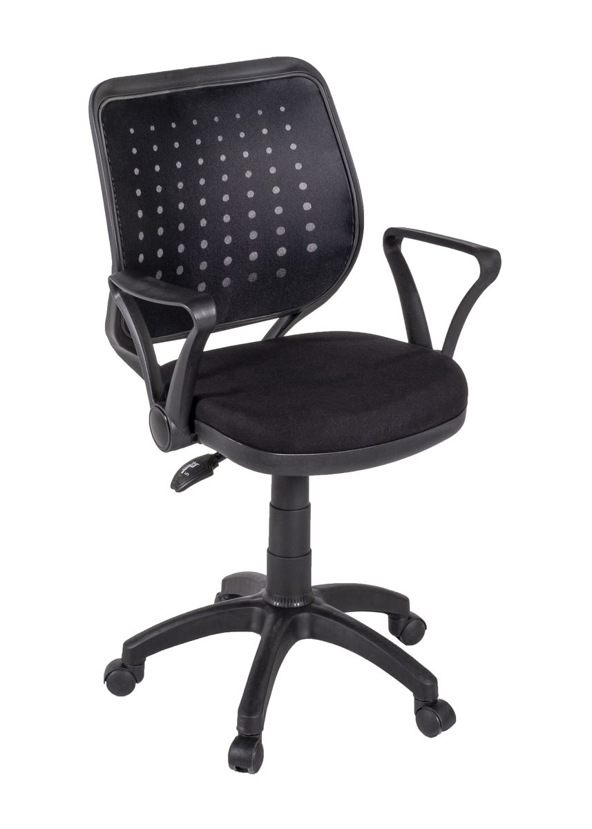 Ofis Bazaar Office Chair Height Adjustable Breathable Backrest Black