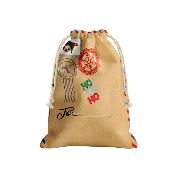 Santas Postcard Gift Bag (Set of 3)