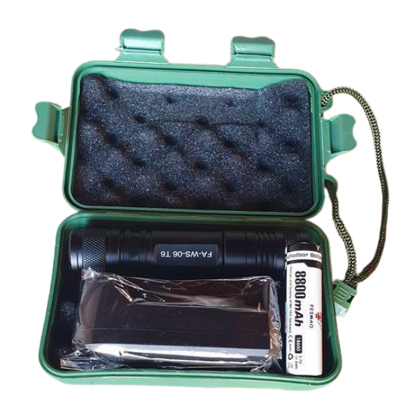 Power Style Rechargeable Flashlight with Clip
