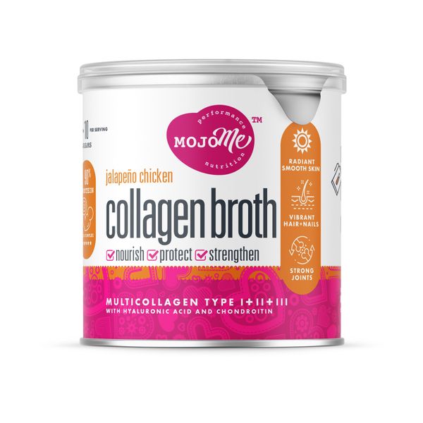 MojoMe Instant Collagen Broth - Jalapeno Chicken - 20 Servings
