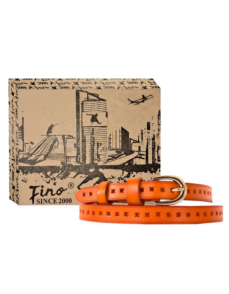 Fino F2022C Women s Genuine Leather Belt with Design with Box