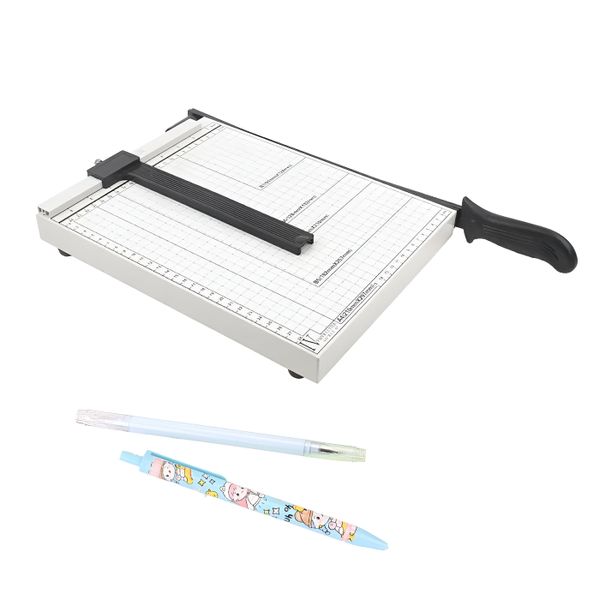 A3 Metal Paper Cutter Trimmer Set For Home &amp; Office Use - White