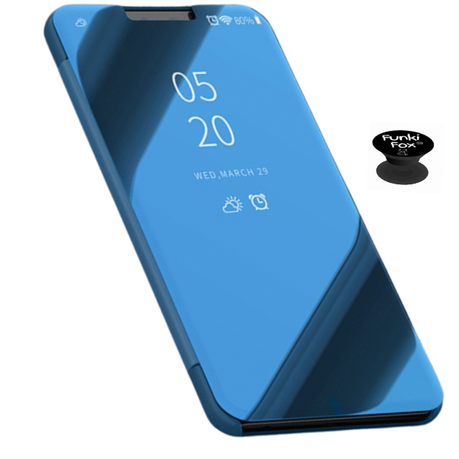 Funki Fox Samsung S10+ Mirror Flip Phone Case - Blue + Pop Phone Gadget Image