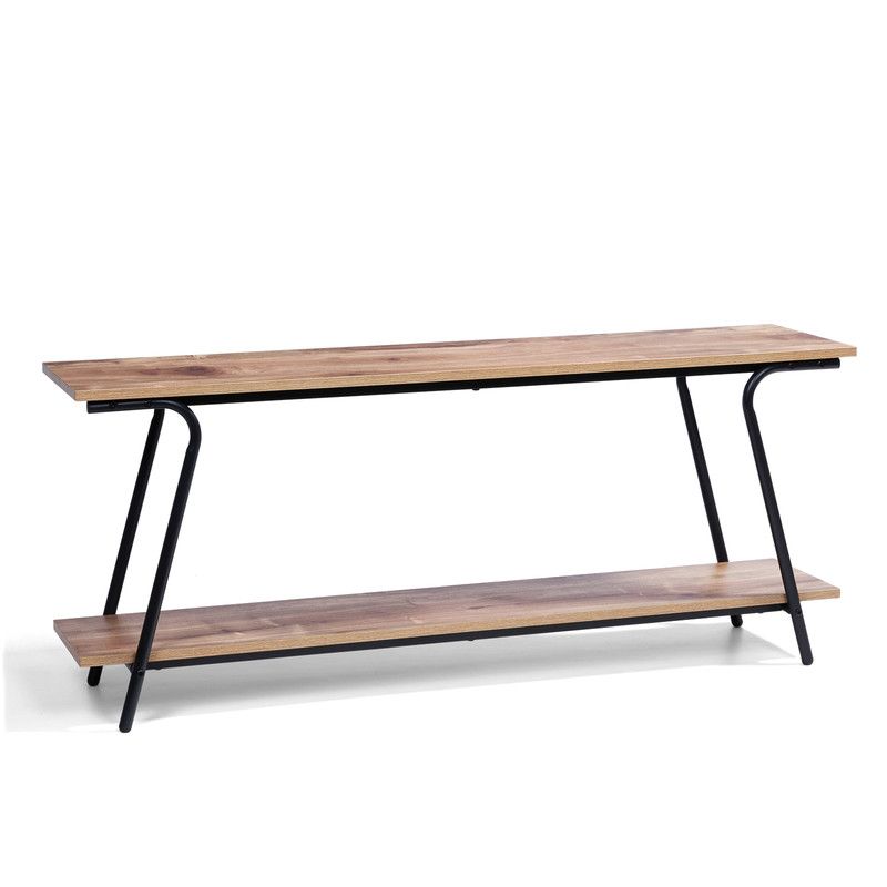 Simple TV Stand - Easy Assembly, Compact, Media Console, Small Long Table