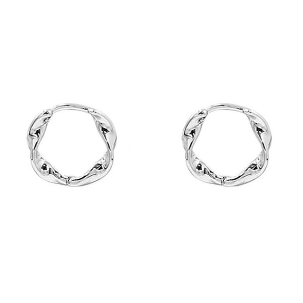 S999 14MM Silver Hoop Girls Earrings For New Ear Piercing