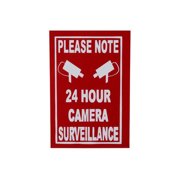 Please Note 24 Hour Camera Surveillance Sign 148 x 105mm