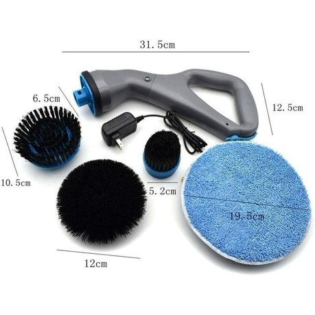 Electric Spin Scrubber, 2023 New Cordless Shower Scrubber with 8  Replaceable Bru