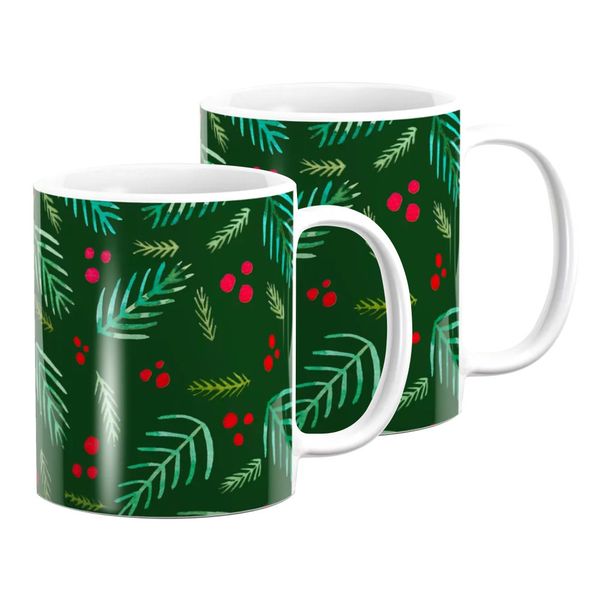 Mug Set - Christmas Tree Branches image