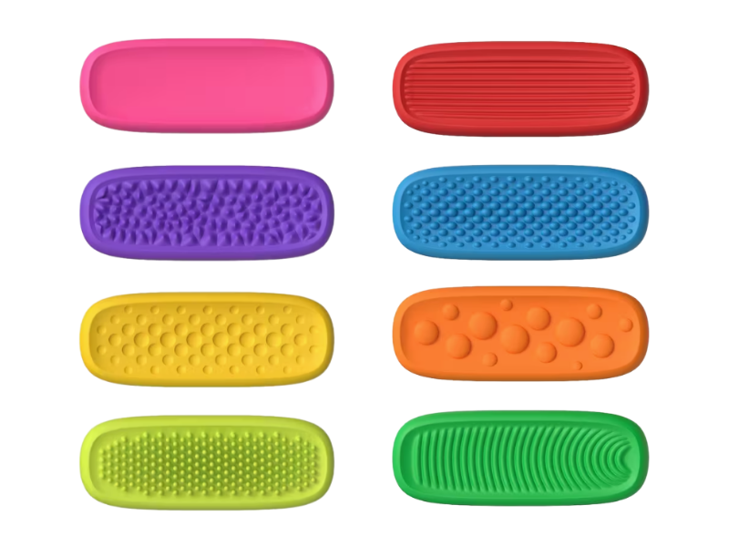 Set De 8 Tiras Sensoriales Con Ventosas – Juguetes Fidget Anti-Estrés En Textura, Ideales Para Niños Y Adultos, Alivio De Ansiedad Y Enfoque