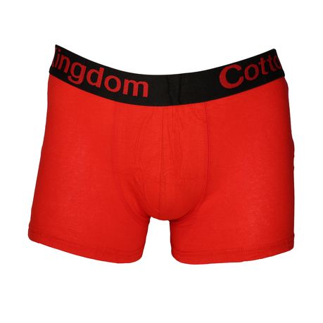 Men's Cotton Underwear Boxer Briefs Soft Breathable Underwear Pack