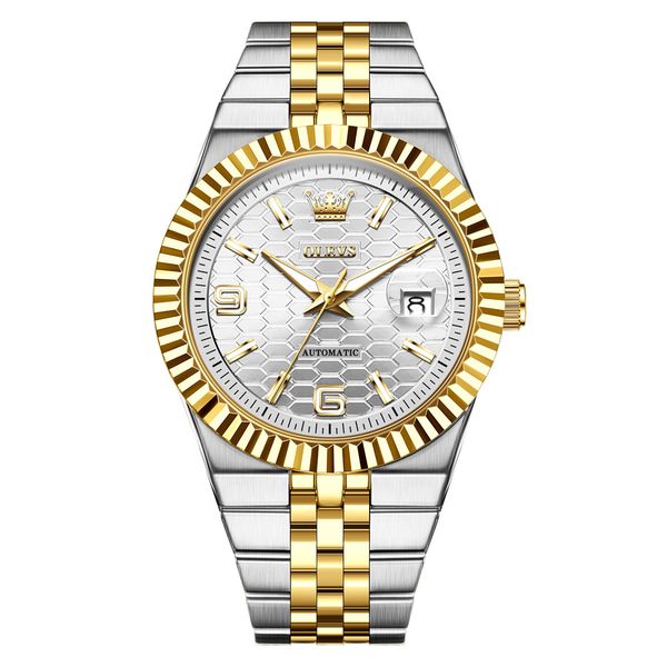 Business Calendar Automatic Quartz Watch Waterproof Men's Wristwatch