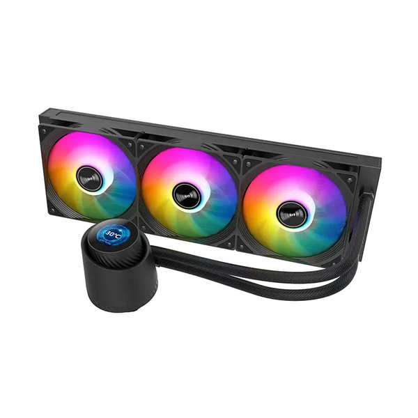 Huntkey GX360R Atlas Shark 360mm ARGB Liquid CPU Cooler - Black