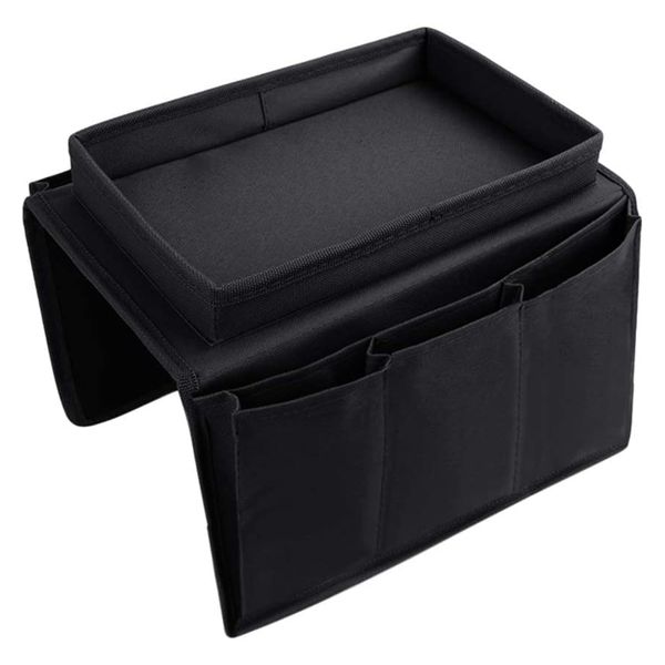 Sofa Armrest Storage Bag with Cup Holder No-Slip Sofa Armrest Organiser