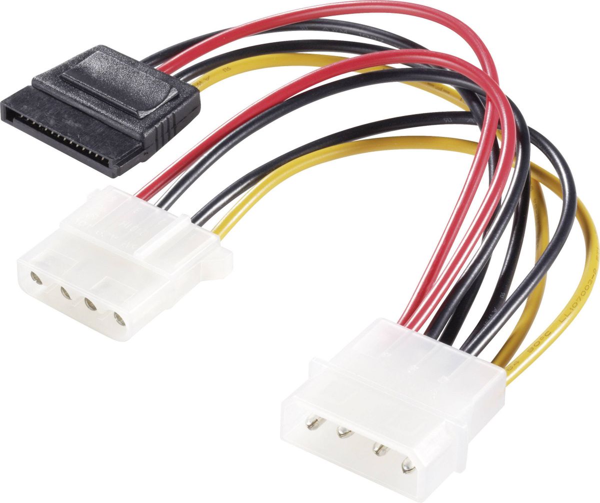 IDE 4 Pin to IDE 4 Pin + SATA Power Socket Y Adapter Splitter | Shop ...