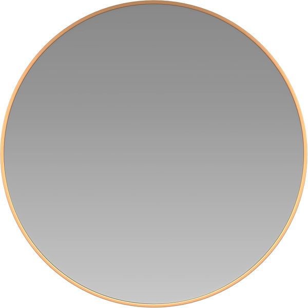 Luxe Round Gold Wall Mirror - Timeless Accent Elegance