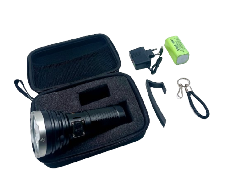 20W Aluminum GOR 2000 Lumens Rechargeable LED Flashlight Torch