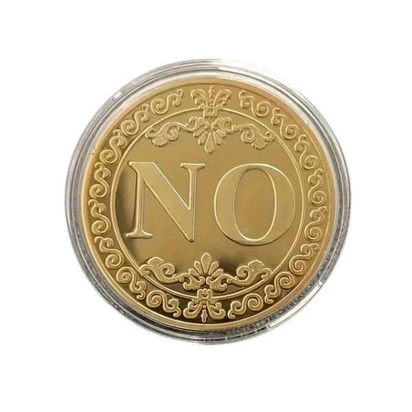 Replica Coin Yes/No Double-Sided Antique Bronze and Golden Coin