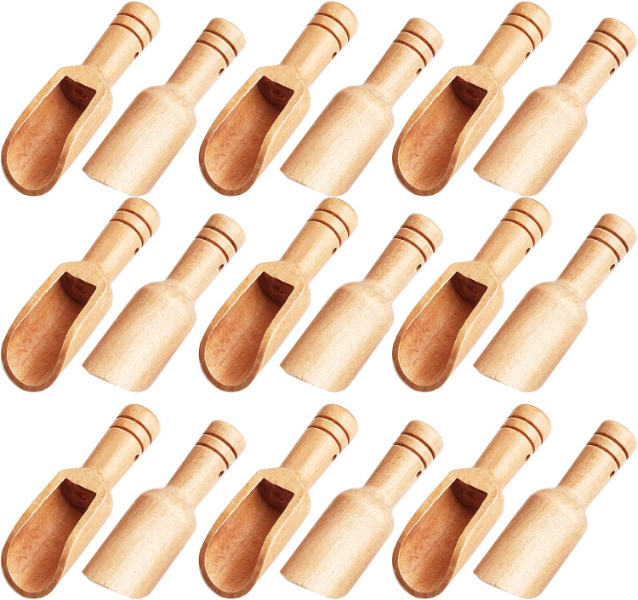 HASHBROWN'S 12-Piece Wooden Mini Spice Spoons
