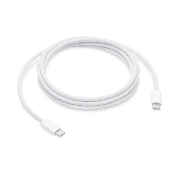 240W USB-C to USB-C Charging Cable Compatible with Apple Devices 2M - White