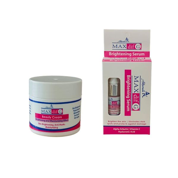 Alkaram Max dif G Cream and Max dif G Serum | Skin Brightening Combo