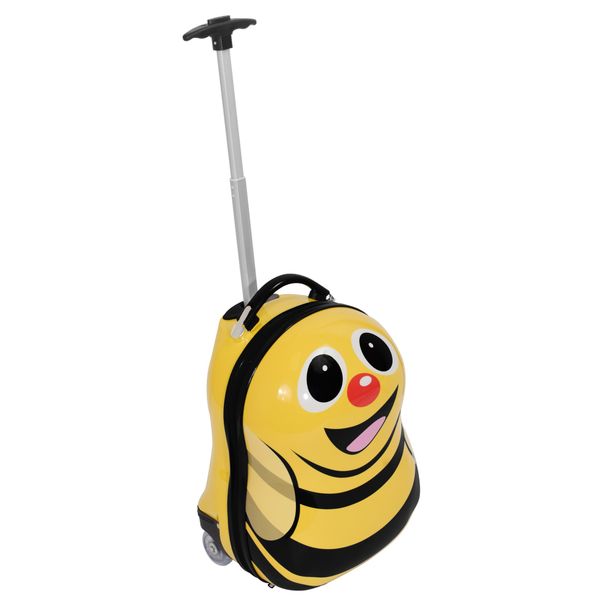 Marco Children Lockable Rolling Cabin Luggage Suitcase BumbleBee [33x43x25]
