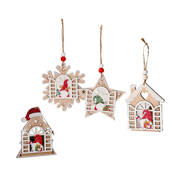 Christmas Pendant Wood Tags Christmas Deco Christmas Hanging Ornament