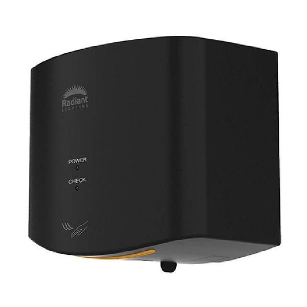 Radiant Hand Dryer Black High Speed Power Motor - 550w