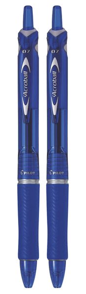 Pilot Acroball Fine Nib Ballpoint Pen Pack of 2 - Blue