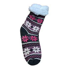 Fluffy Thermal Sherpa Indoor Slipper Socks | Shop Today. Get it ...