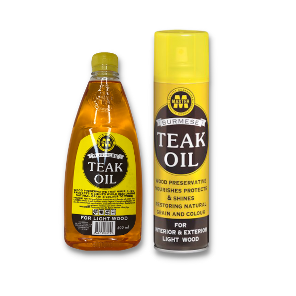 Burmese Teak Oil for Light Wood - Combo Pack