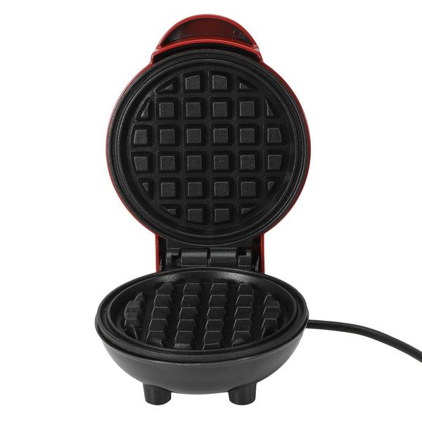 Mini Electric Waffle Maker Egg Cake Oven Red 350W