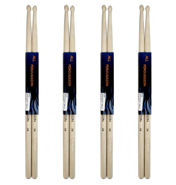 Bergen All Percussion D8-MPL7A - Maple 7A Drumsticks - Pack of 4