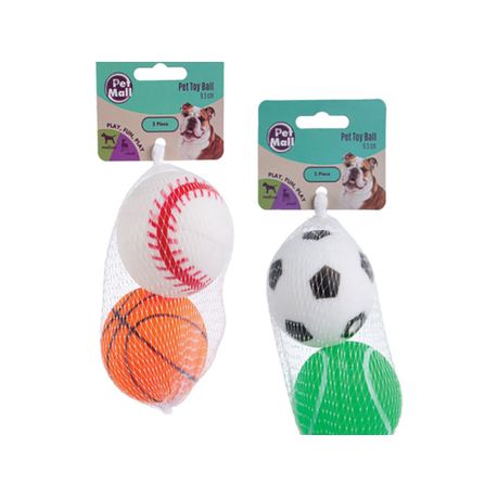 Pet Mall - Pet Dog Toy Vinyl Ball x 4 Image