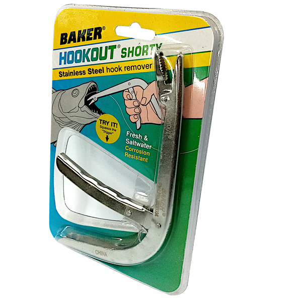 Baker Hookout Shorty H6S Hook Remover - Stainless Steel 16.5cm