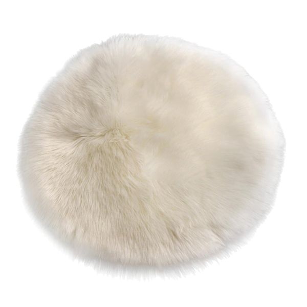 Home Rug Super Soft Faux Fur Round
