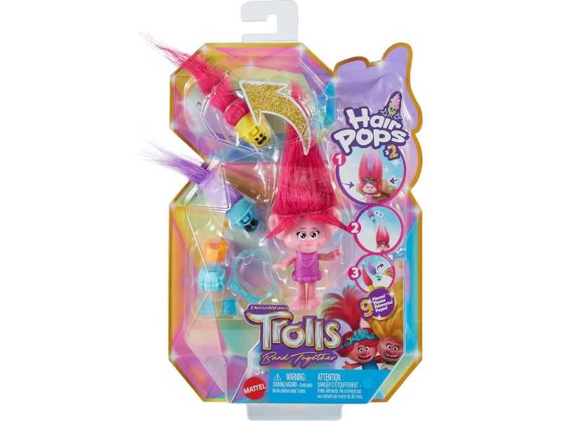 Mattel Dreamworks Trolls Band Together Hair Pops Poppy