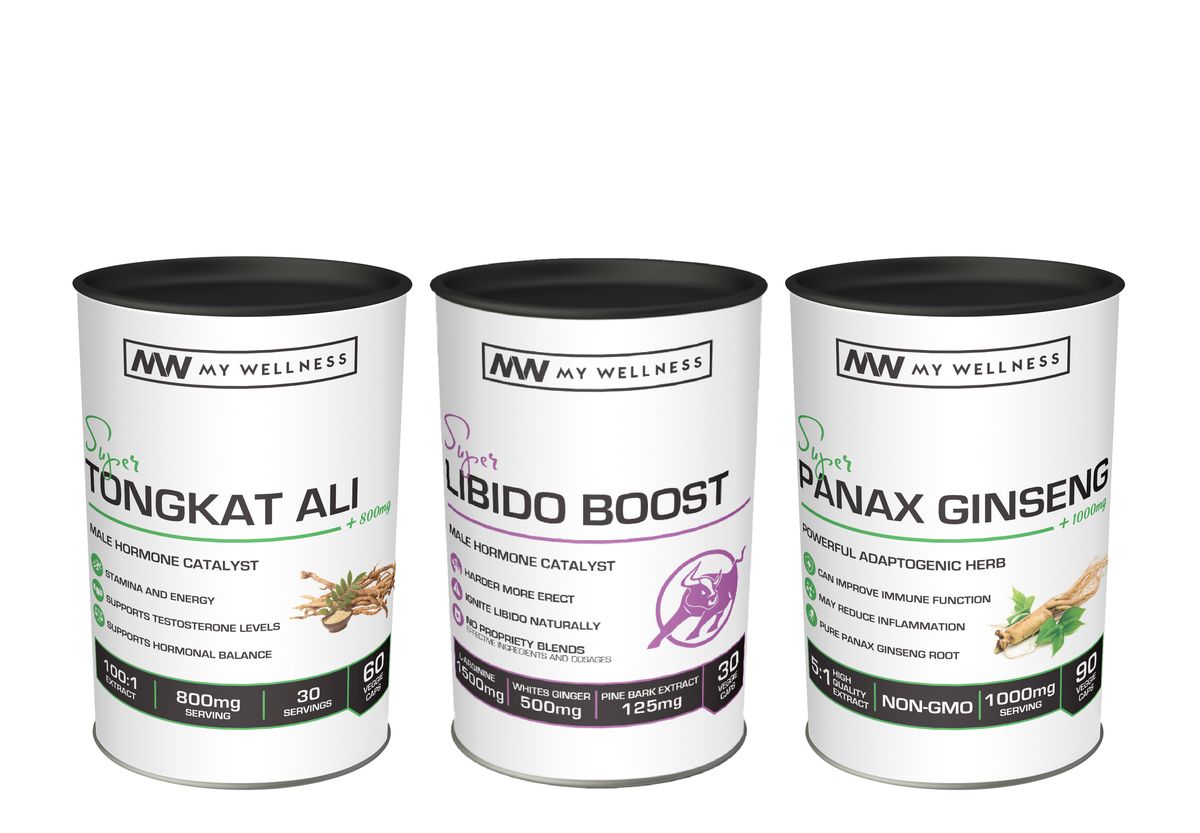 My Wellness Tongkat Ali (60) + Panax Ginseng (90) + Libido (30) Combo