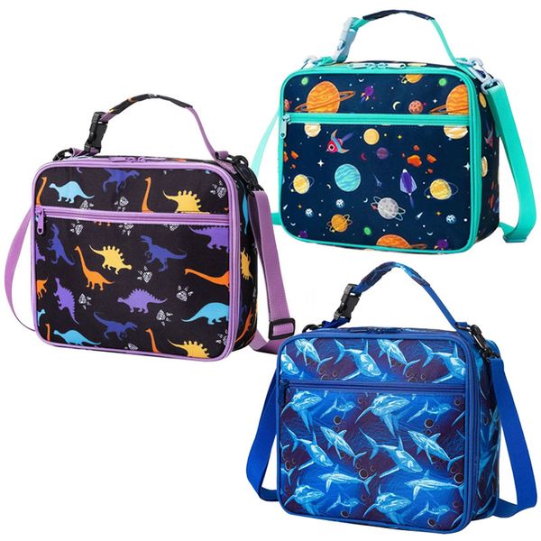 3pk Children's Lunch Bag Oxford Cloth Leak-Proof Insulation Refrigeration