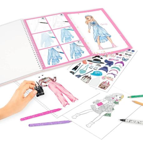 Top Model Dress Me Up Colouring Book With Colouring Pencils & Pen, Shop  Today. Get it Tomorrow!