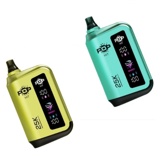 Pop Hits 25000 Puffs Disposable Vape - Watermelon Peach &amp; Mint (Pack of 2)