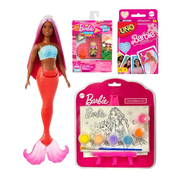 Barbie Dreamtopia Mermaid Doll Toy Set - 4 Piece Set
