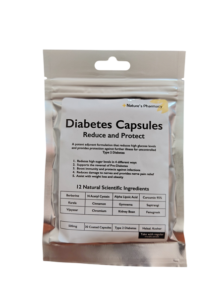 30 Monthly Supply Diabetes Supplement Capsules ( Reduce &amp; Protect)