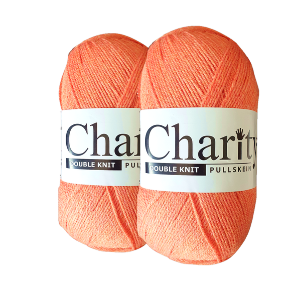 Elle - Charity Double Knit Yarn (2 x 300g pack) - Pumpkin Wool