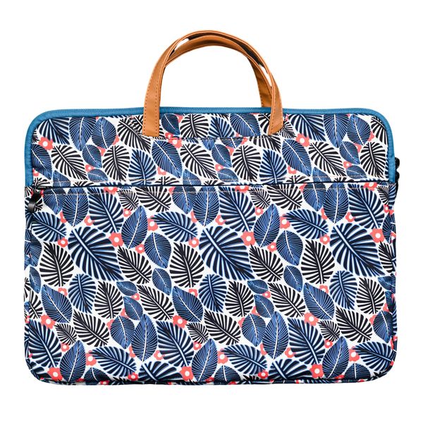 iDemoo 15.6 Inch Laptop Bag - Hawaiian Leaves Slim Soft