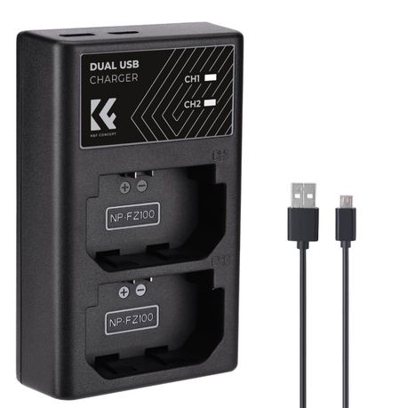 K&F Dual Charger for Sony NP-FZ100 batteries | KF28.0010 Image