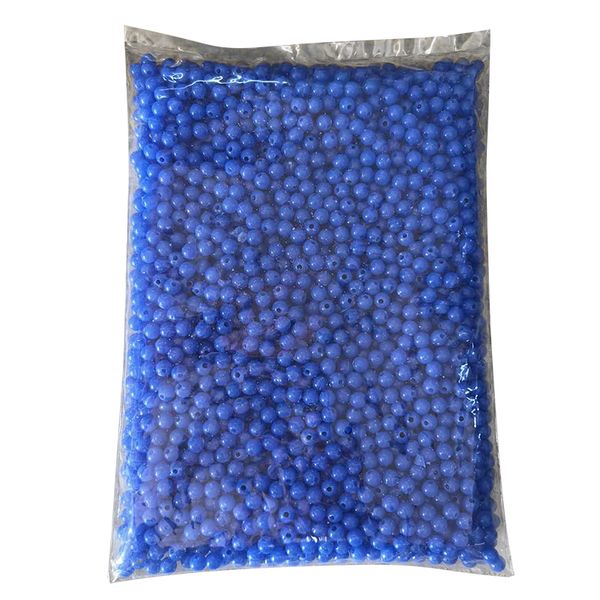 Blue Small Plastic beads 250g For Making Jewelry(6mm/8mm)