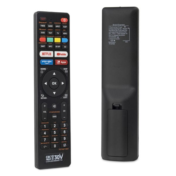 CRC-1130V Unirversal Remote Control for All Brand LCD, LED, HD &amp; Smart TV