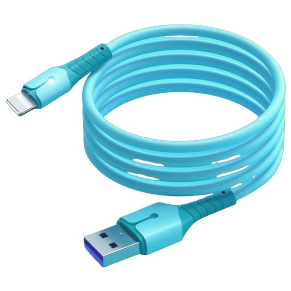 2.4A Fast USB-C Liquid Silicone Cable Compatible with iPhone 13 12 Pro Max